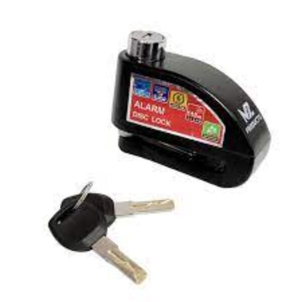 Candado De Disco Para Moto Bicicletas Con Alarma Antirrobo - Imagen 3