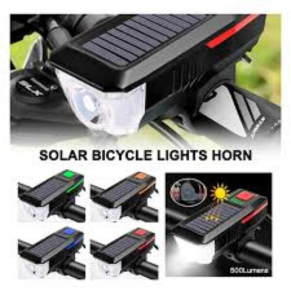 LUZ DELANTERA CON CLAXON ELECTRONICO DE 300LM PARA CICLISTA - Imagen 4