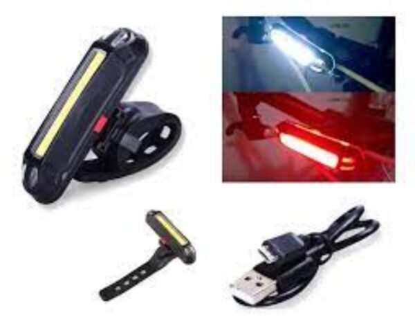 LUZ POSTERIOR RECARGABLE 100LM PARA BICICLETA - Imagen 3