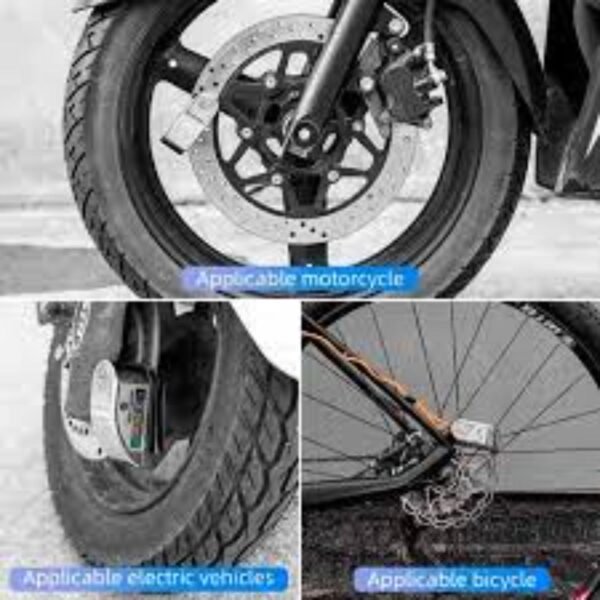 Candado De Disco Para Moto Y Bicicleta Sin Alarma - Imagen 8