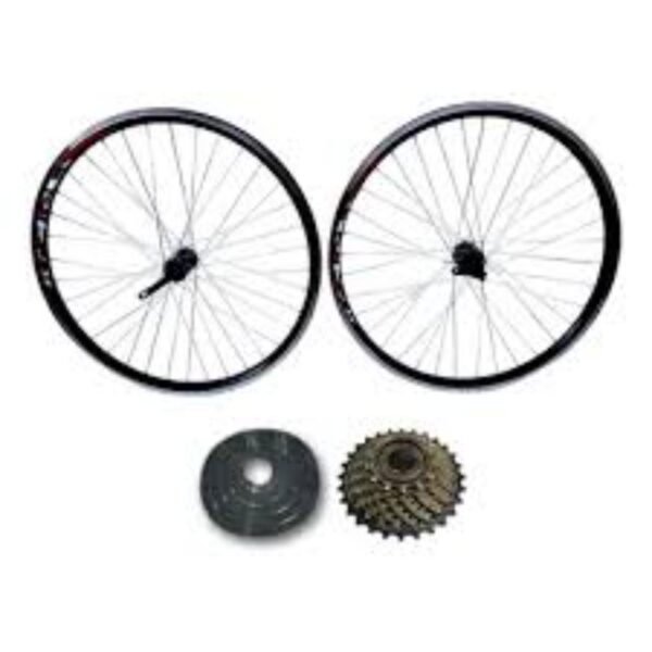 2AROS DOBLE PARED ARO 27.5 PIÑON CASSETTE Y FRENOS DE DISCO MAZAS SELLADAS - Imagen 6