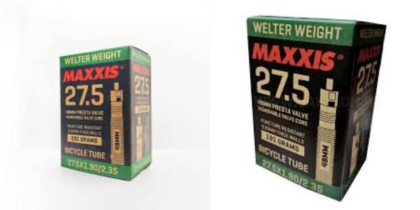 2 CÁMARAS MAXXIS 27.5 +BANDAS ANTIPINCHAZOS PARA BICICLETA - Imagen 5